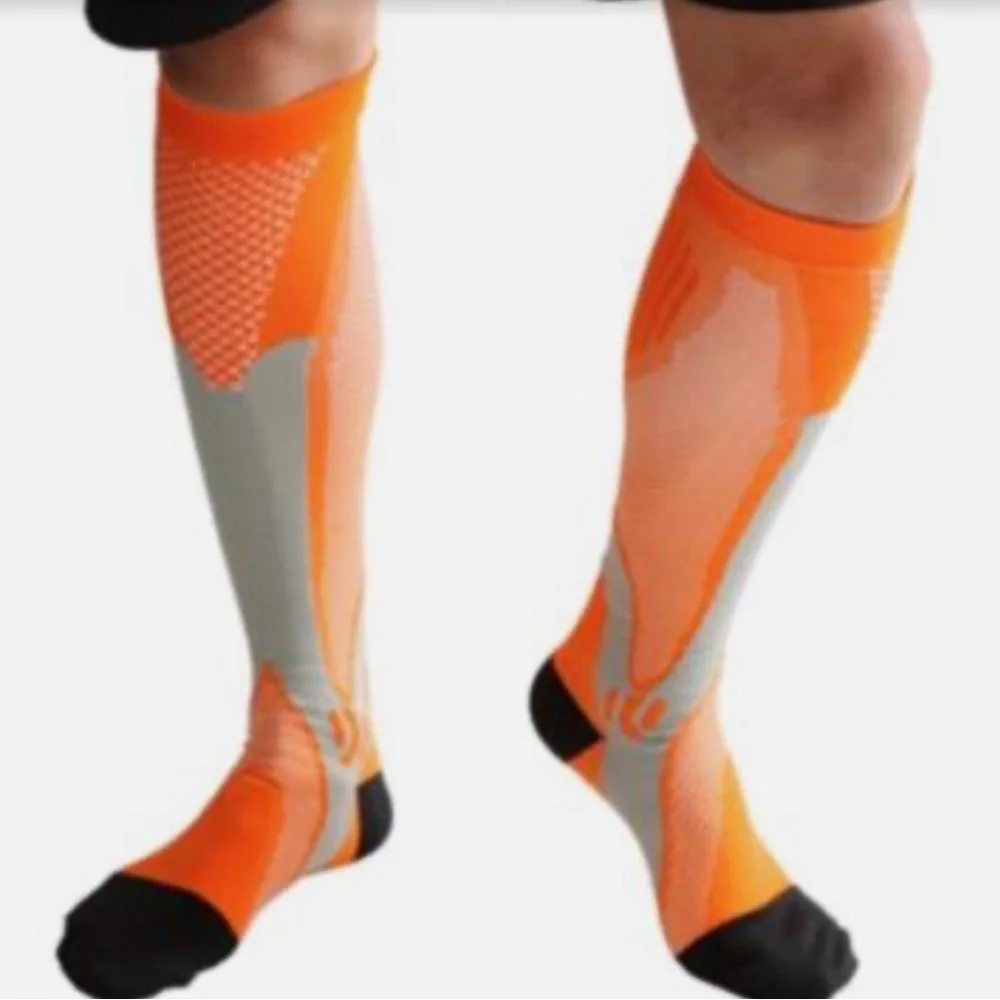 New Men's Compression Socks Breathable Outdoor Sports Compression Socks 2 pair